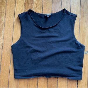 Express Black Crop Top